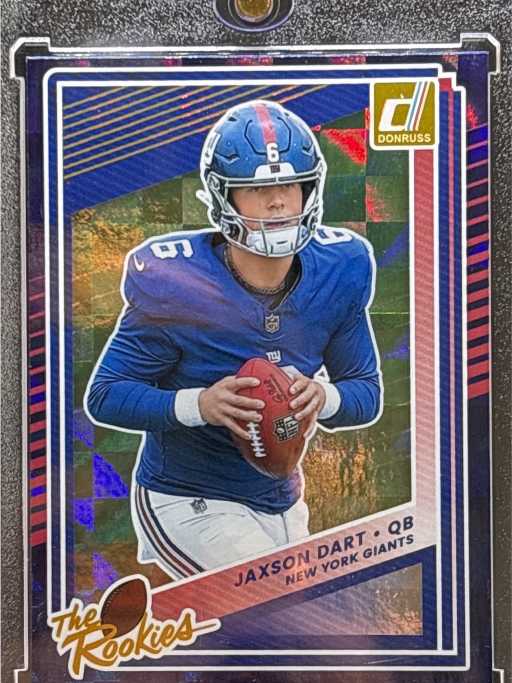 Panini Donruss Jaxson Dart Rookie Football Card- Purple